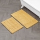 preview thumbnail 43 of 100, Laura Ashley Astor Chenille Bath Mat with TPR Backing 17 x 24 / 20 x 34 - Yellow