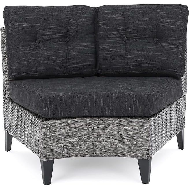 Curved Modular Couches Deep Seater Recliner Sofa Rattan Frame Conversation Sets Convertible Loveseat Couch for Outdoor