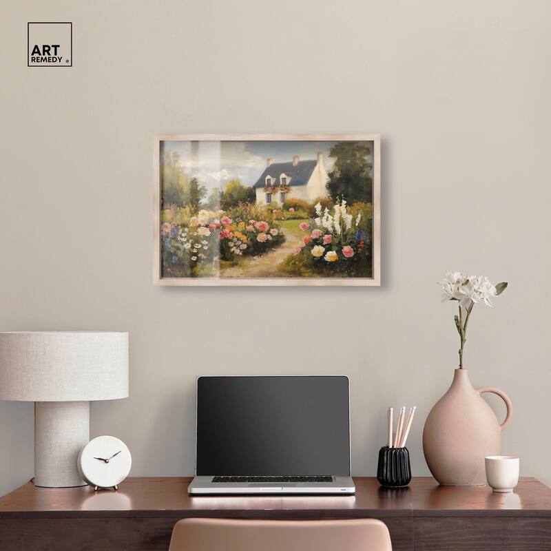 Floral Welcome Shadowbox by Art Remedy