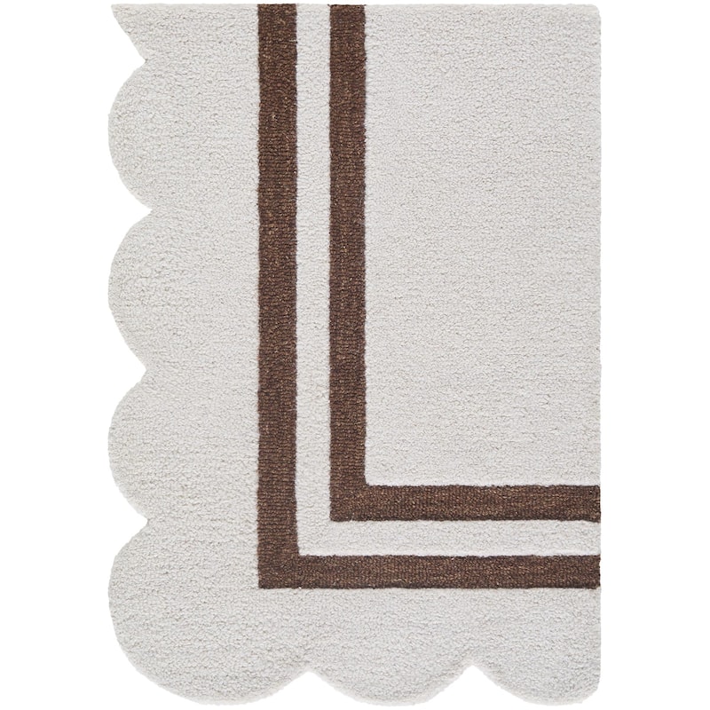 Livabliss Scalloped Modern & Contemporary Area Rug