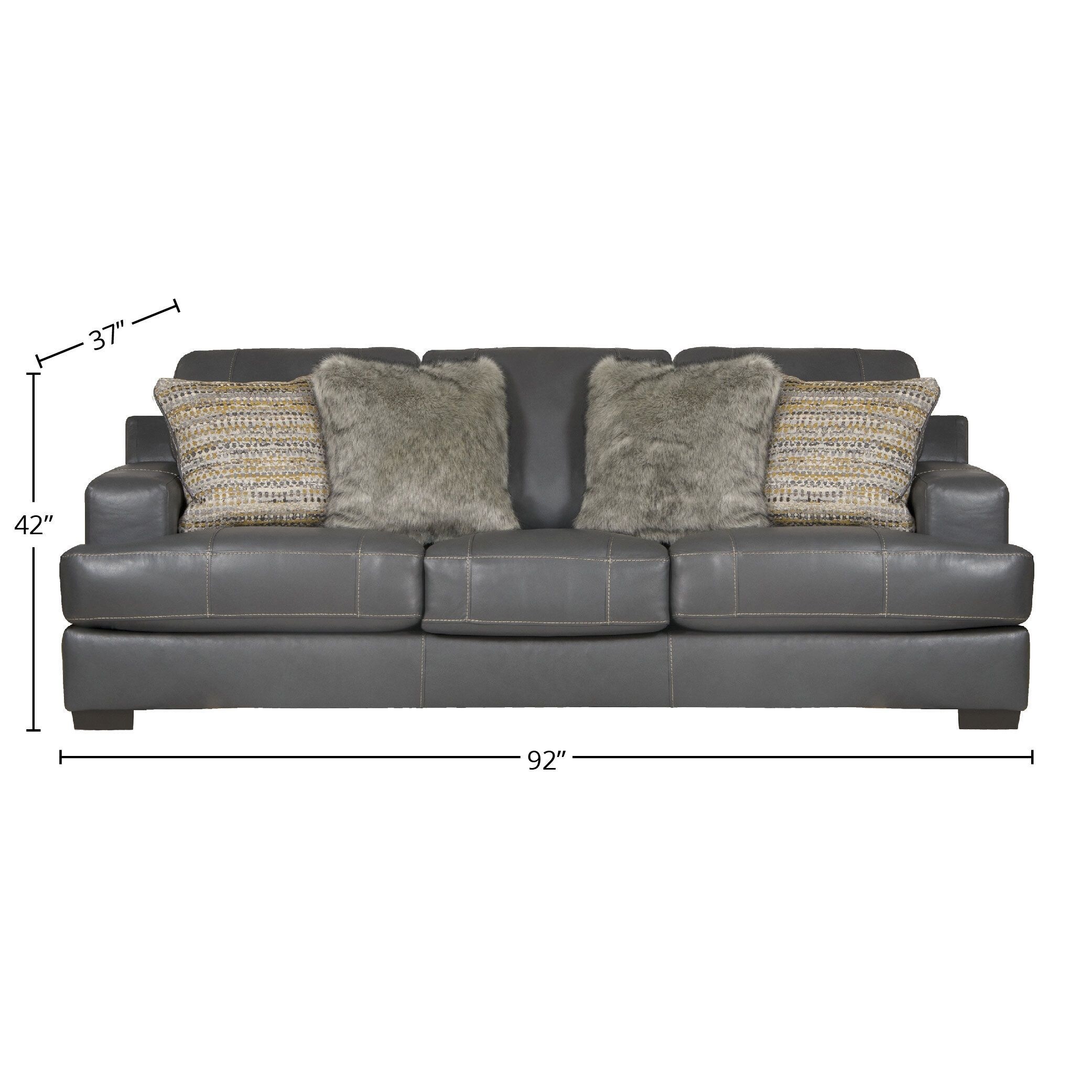 Lowndes Genuine Leather Sofa On Sale Bed Bath Beyond 38256285