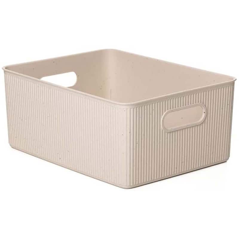 Superio Ribbed Storage Bin - 11.5"W x 15"D x 6.25"H