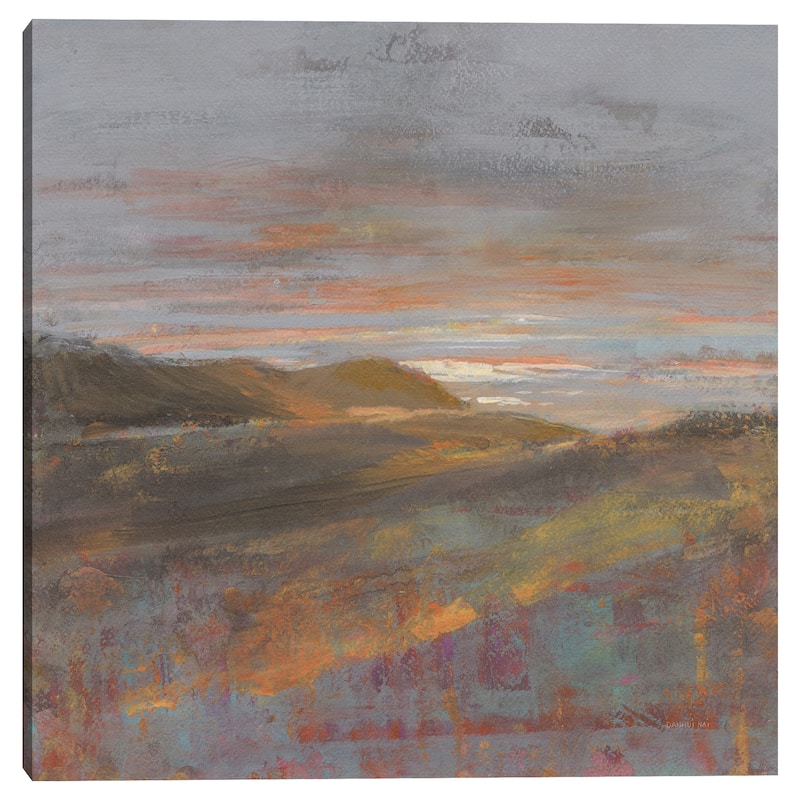 Dawn on the Hills by Danhui Nai Canvas Art Print