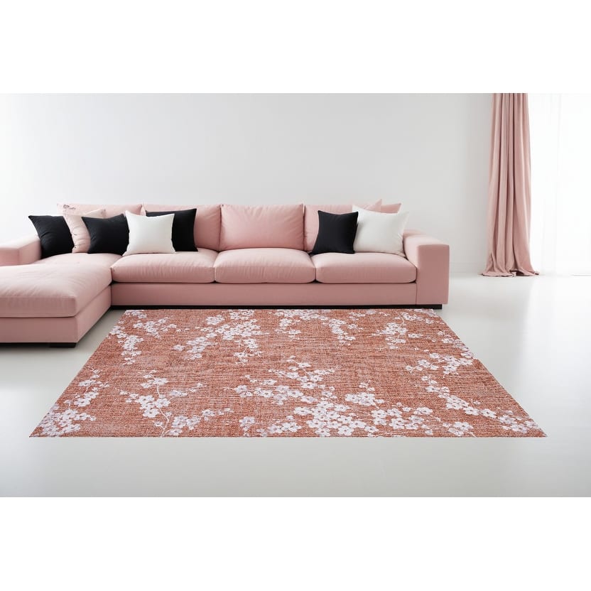 Hehi Geometric Non Skid Woven Area Rug By HomeRoots - 48' X '48' X '0.12