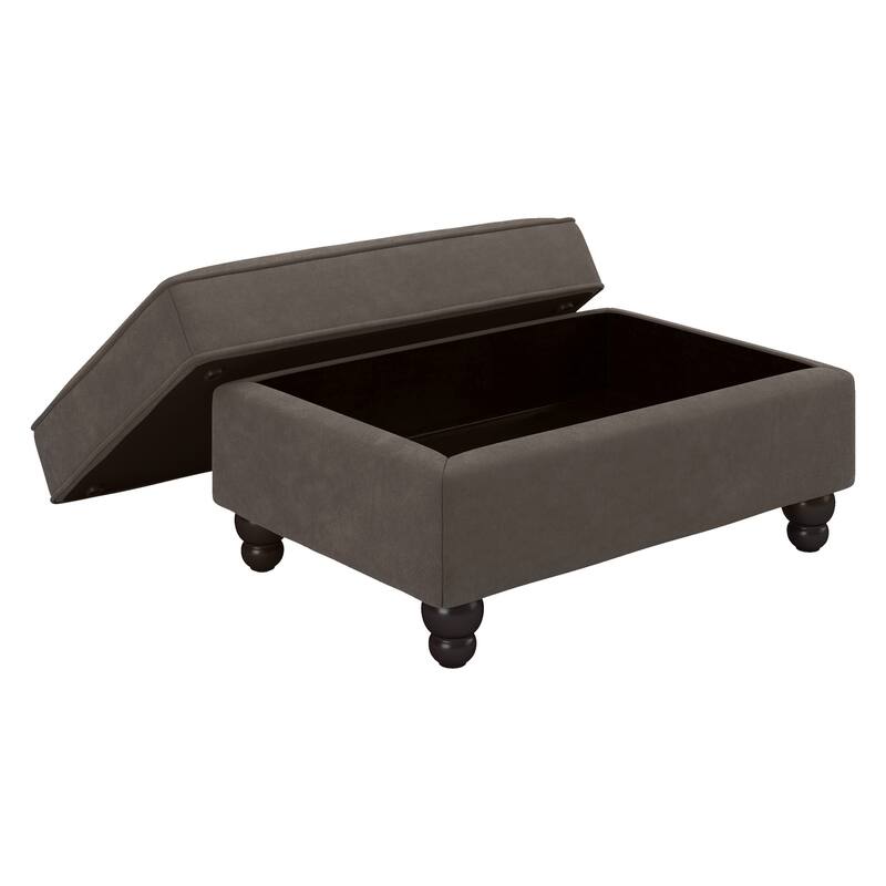 Bush Furniture Coventry Living Room Accent Chair with Ottoman Set