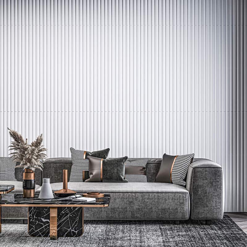 Art3d 2 x 4 ft Drop Ceiling Tiles,Slat Design 3D Wall Panels,Pack of 12