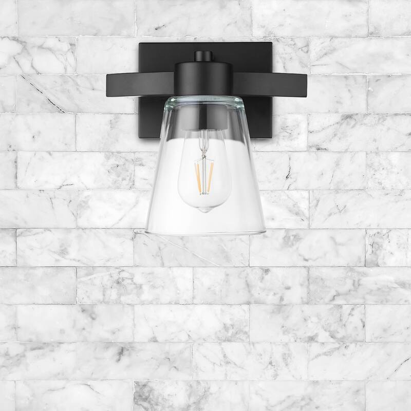 Prominence Home Fairendale Matte Black Farmhouse Vanity Light - Matte Black