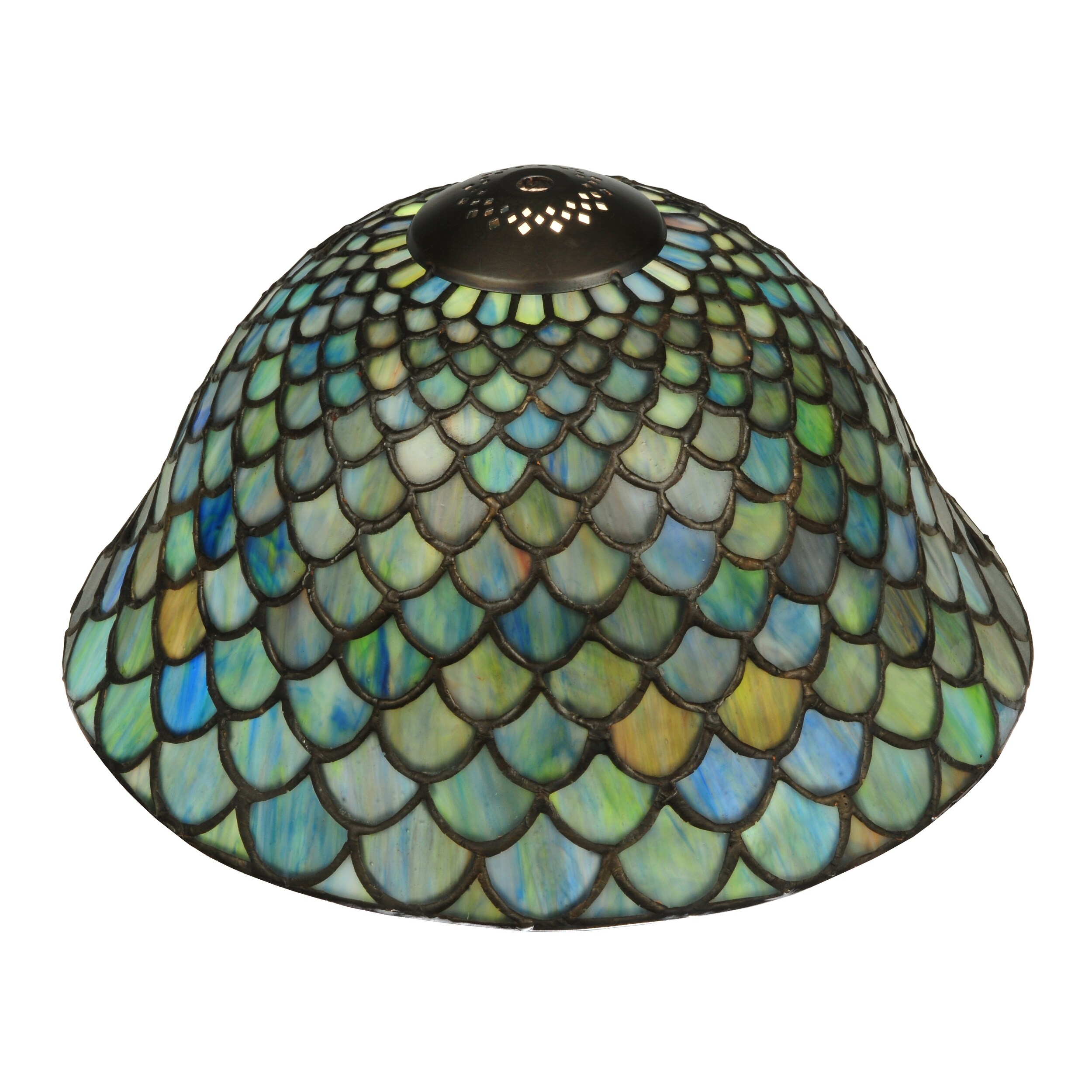 12 In. Wide Tiffany Fishscale Shade