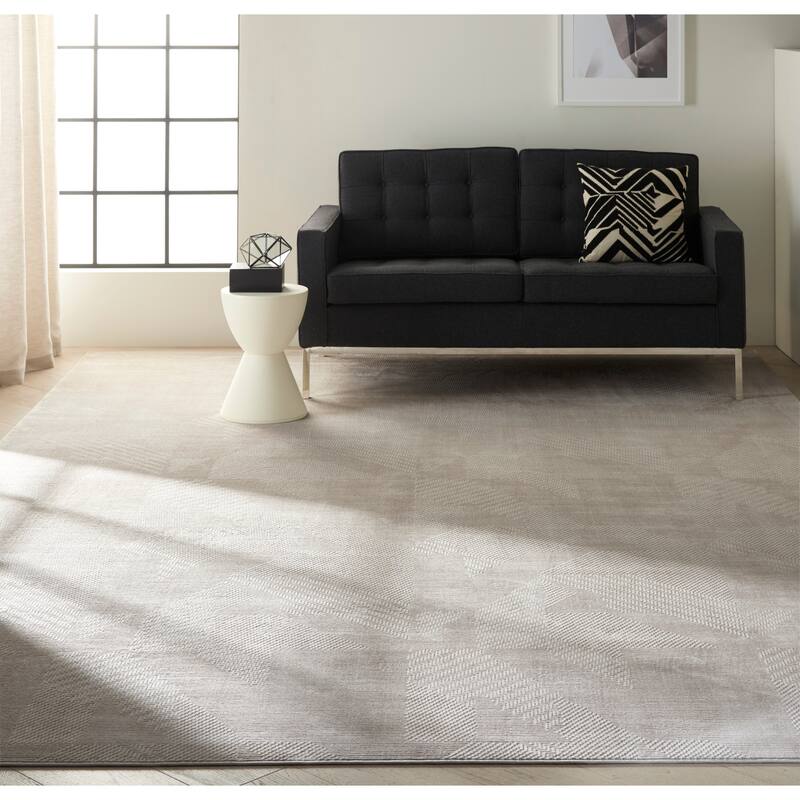 Calvin Klein Orlando Geometric Textured Modern Area Rug