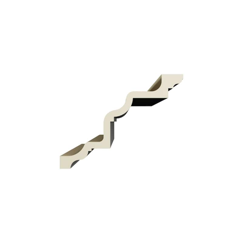 7 3/8"H x 9 5/8"P x 12"F x 96"L Ethan Crown Moulding - 1-Pack