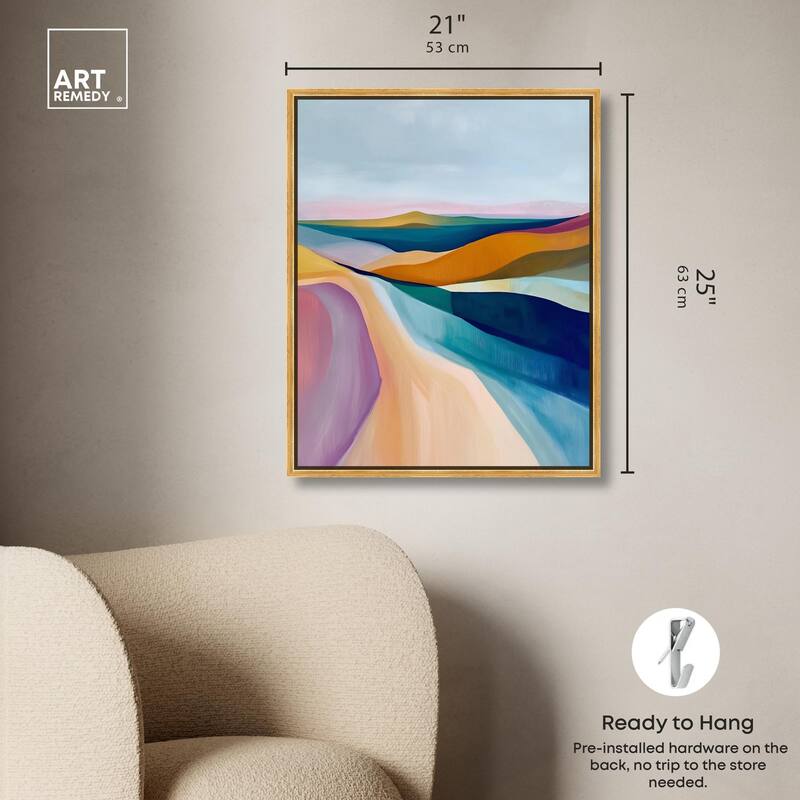 Colorful Dunes II Canvas by Art Remedy