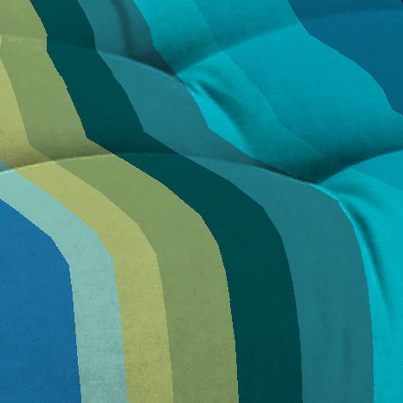 44" x 18" Contoured Outdoor Wicker Bench Cushion - 18'' L x 44'' W x 4'' H