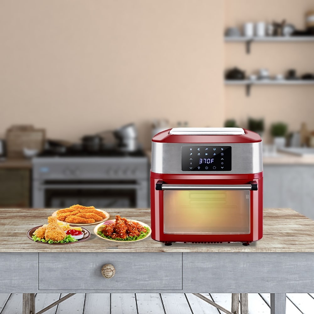 ZOKOP KAFO-1800E-D1 120V 16 L Air Fryer 1800W Claret-Red - M - Bed