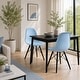 preview thumbnail 3 of 10, Molded Dining Side Chairs For Kitchen Eiffel Metal Legs Design Bedroom Waiting Room (Set of 4)