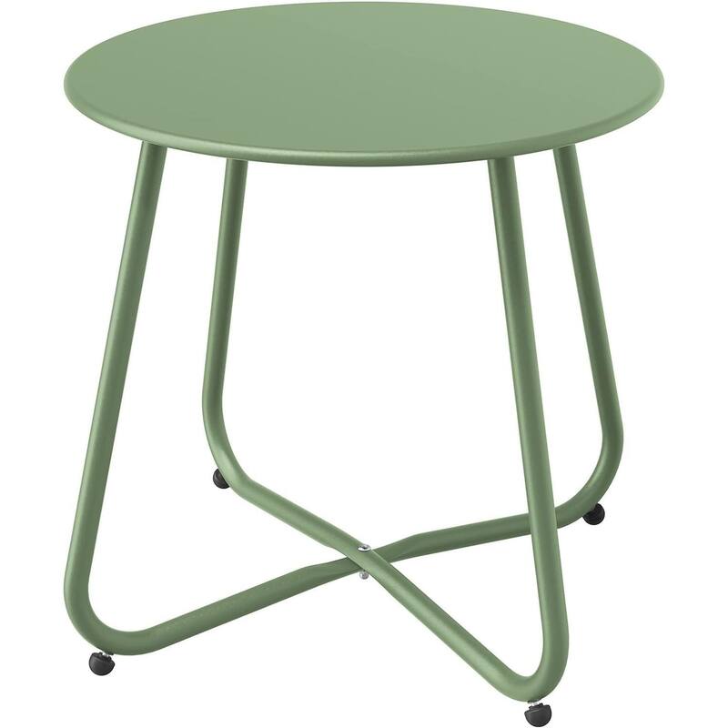 18" or 28" Round Outdoor Side Table End Table Coffee Table - SageGreenX