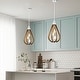 preview thumbnail 2 of 8, Flann 14 Inch Farmhouse Water Drop Pendant Chandelier 1-Light
