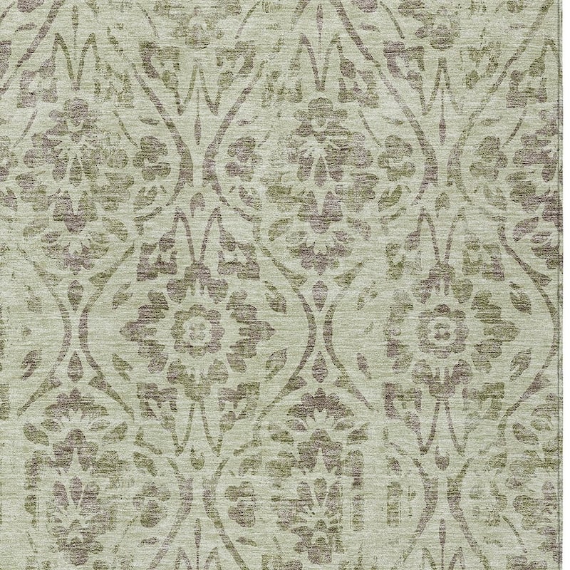 HomeRoots Floral Transitional Rectangle Outdoor Rug