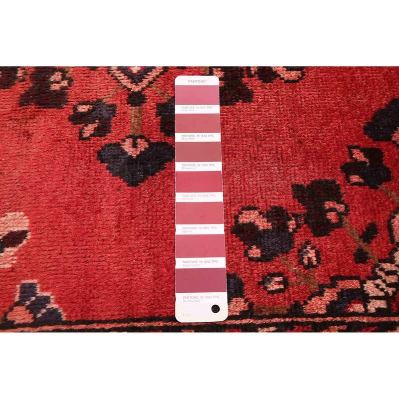 ECARPETGALLERY Hand-knotted Andelz Red Wool Rug - 3'1 x 10'1