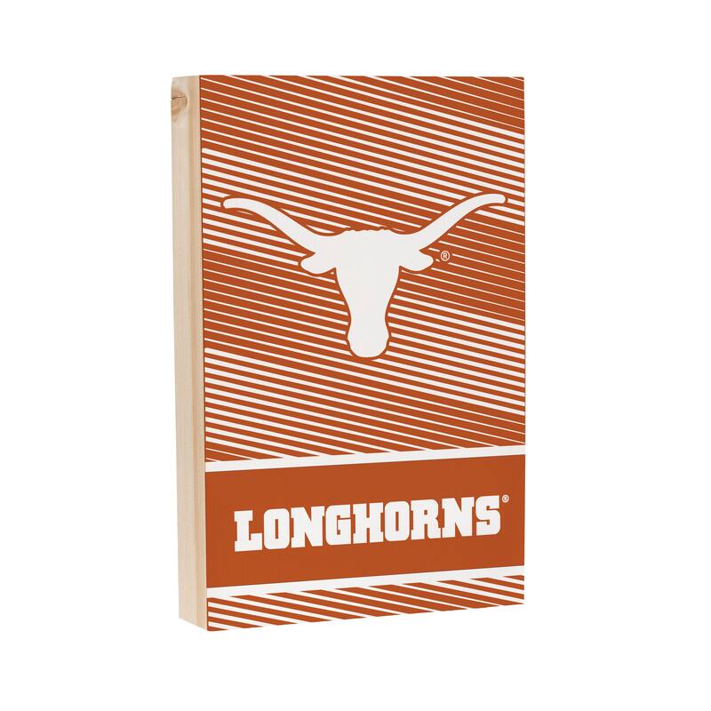 University of Texas Wooden Tabletop Mantel Shelf Sign