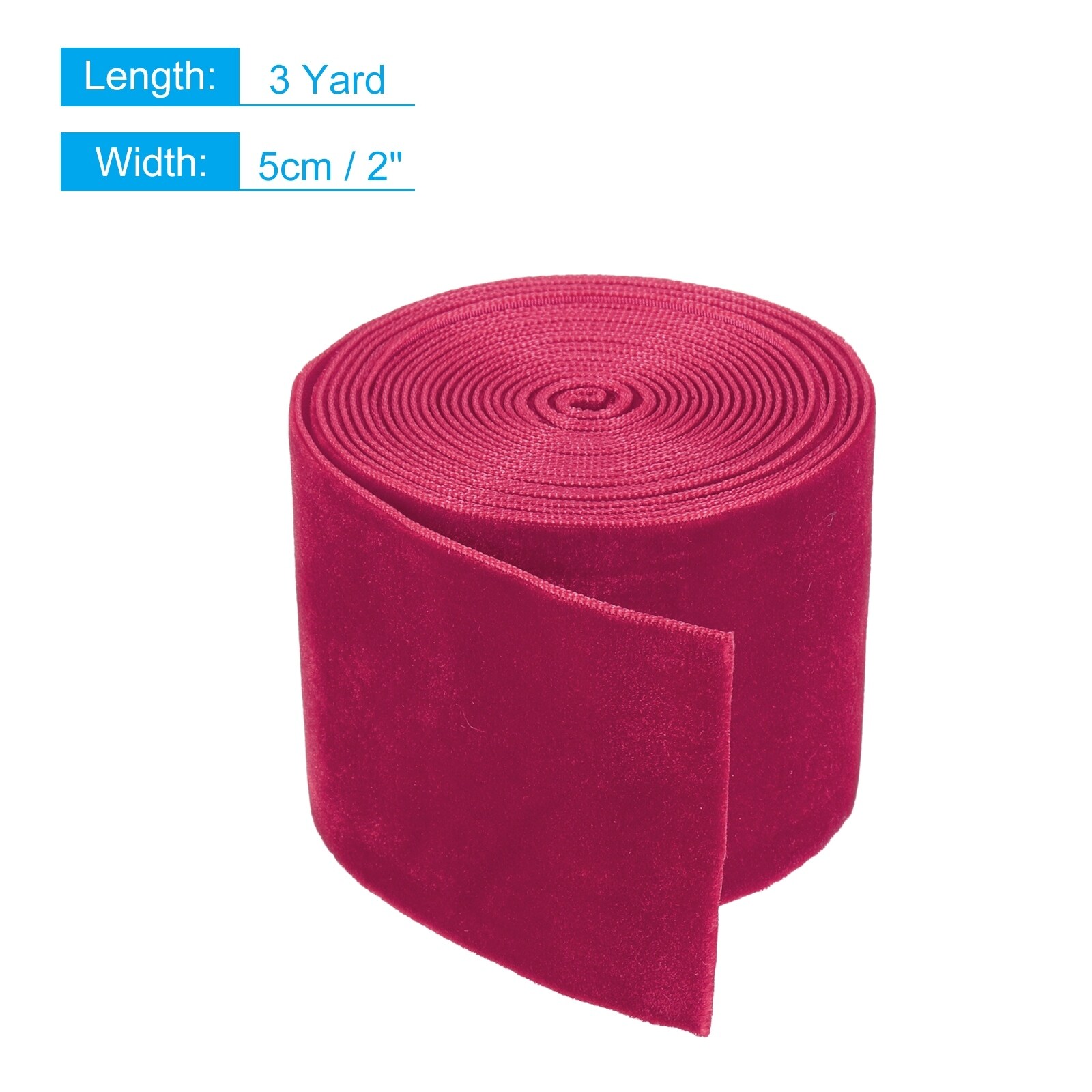 Velvet Ribbon Single Face Spool Silky Velvet Fabric for Bouquets DIY Crafts Gift Wrapping