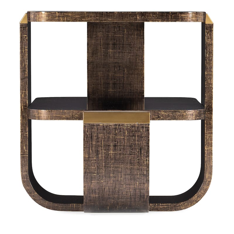 Melange Edmun Side Table - 29"W x 25"H x 24"D