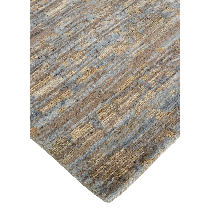 Grand Bazaar Clarkson Hand Knotted Abstract Modern Area Rug