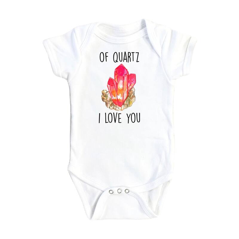 Quartz Red - Baby Boy Girl Clothes Infant Bodysuit Funny Cute Newborn - White - 0-3M