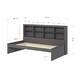 preview thumbnail 2 of 7, Twin Bookcase Daybed in Dark Grey with optional Trundle or Drawers