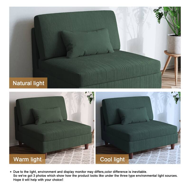 Free Combination Multi-Shaped Corduroy Sofa Modular
