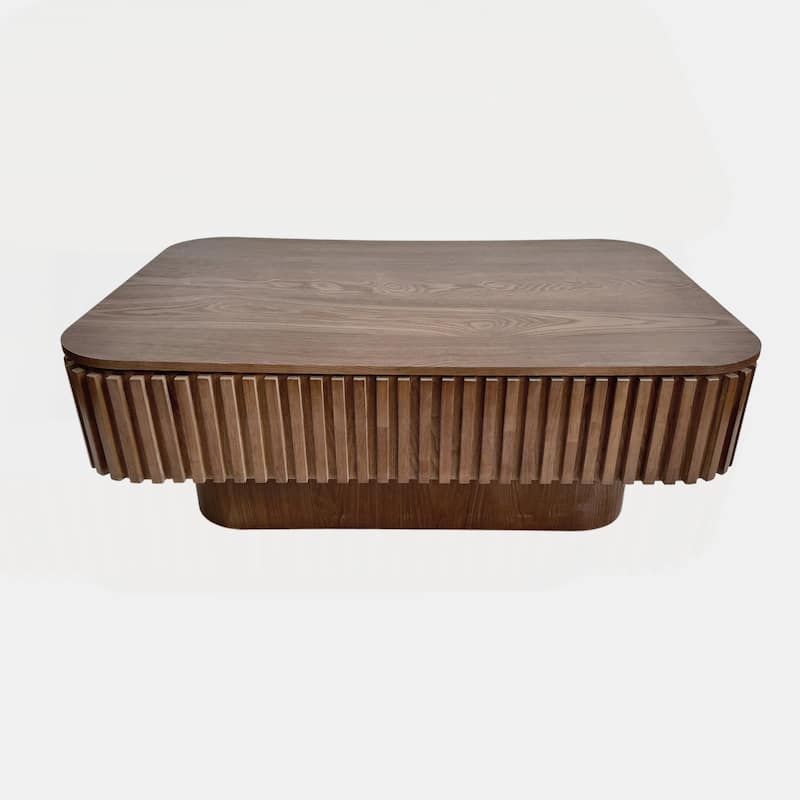 38.6in Fluted Lift-top Coffee Table