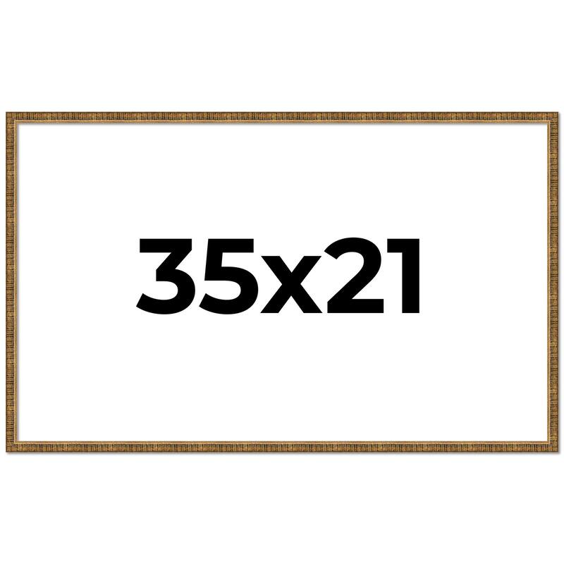 35x21 Frame Gold Picture Frame - Complete Modern Photo Frame Includes