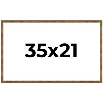 35x21 Frame Gold Picture Frame - Complete Modern Photo Frame Includes