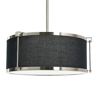 Robert Stevenson Lighting Harrison - Metal Ceiling Light with Linen