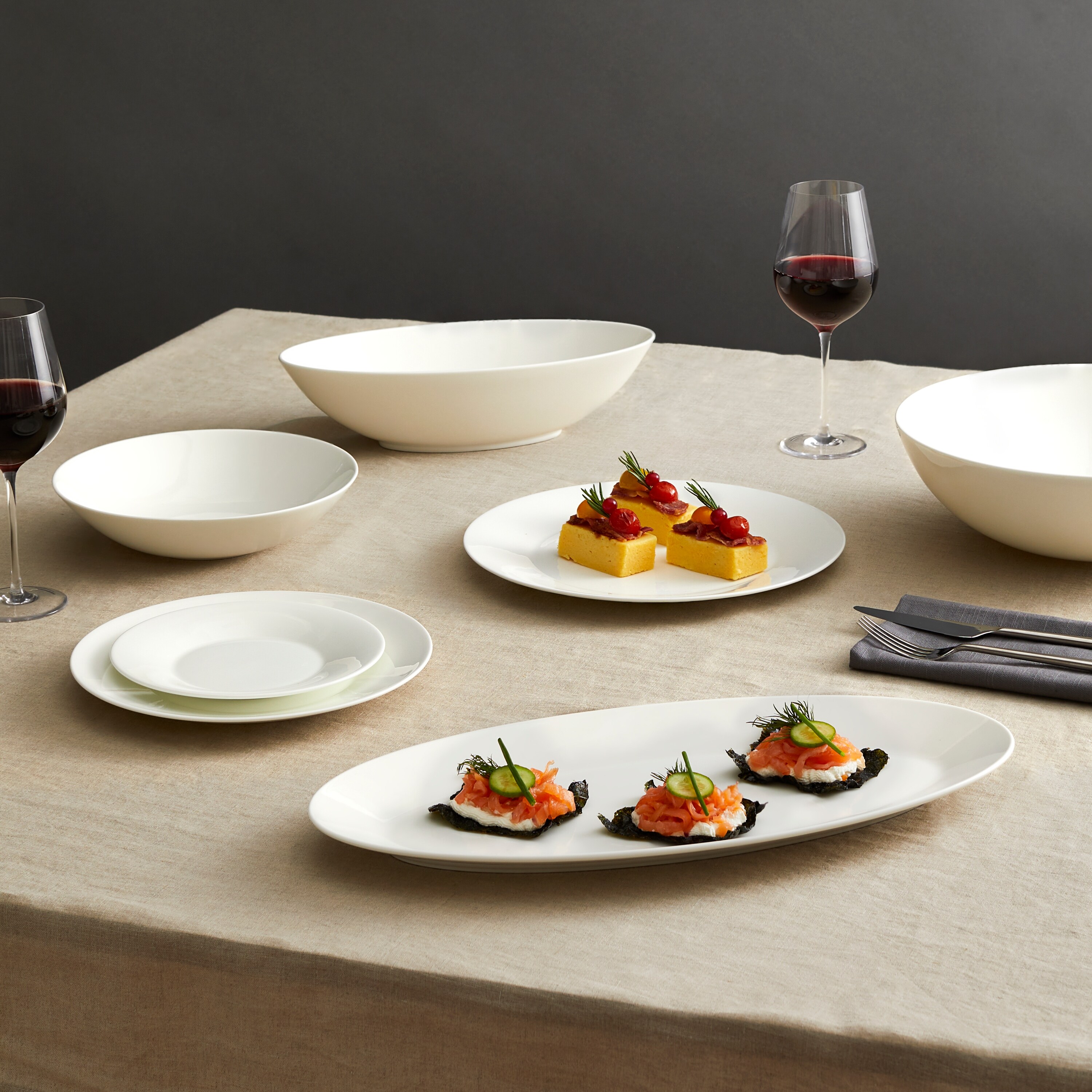 Jasper Conran White Cereal Bowl 7.9in, Set of 2 - Bed Bath