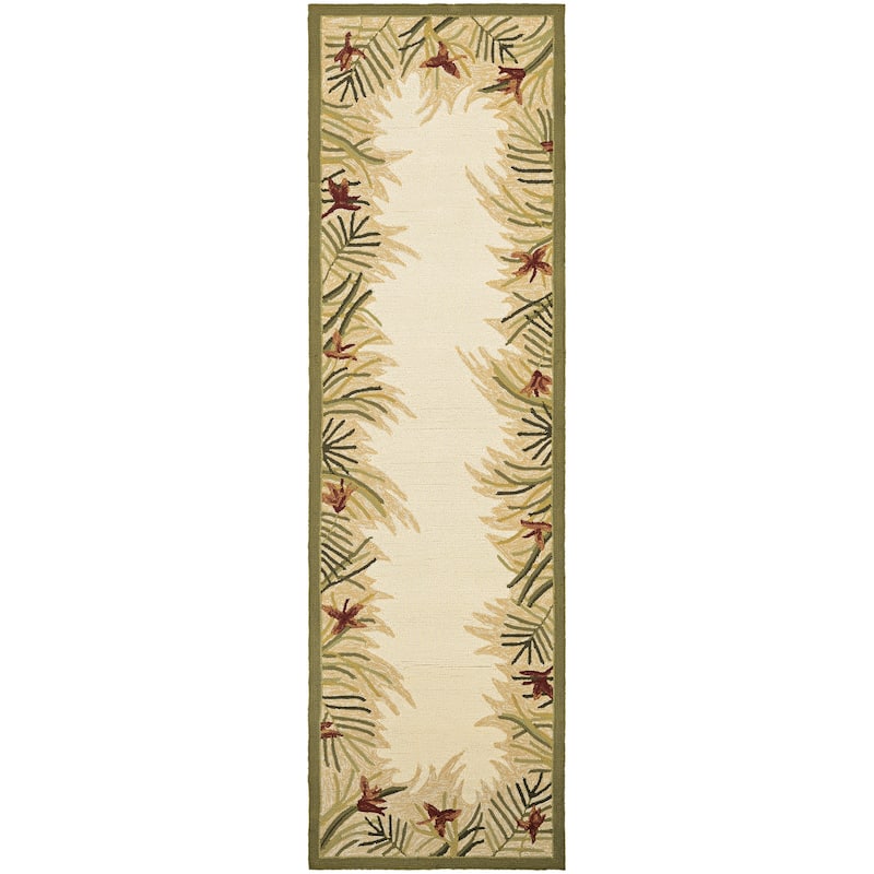 Dream Decor Rugs Miami Gardens Beige Handmade Indoor Outdoor Area Rug - 2'6" x 8'6" Runner