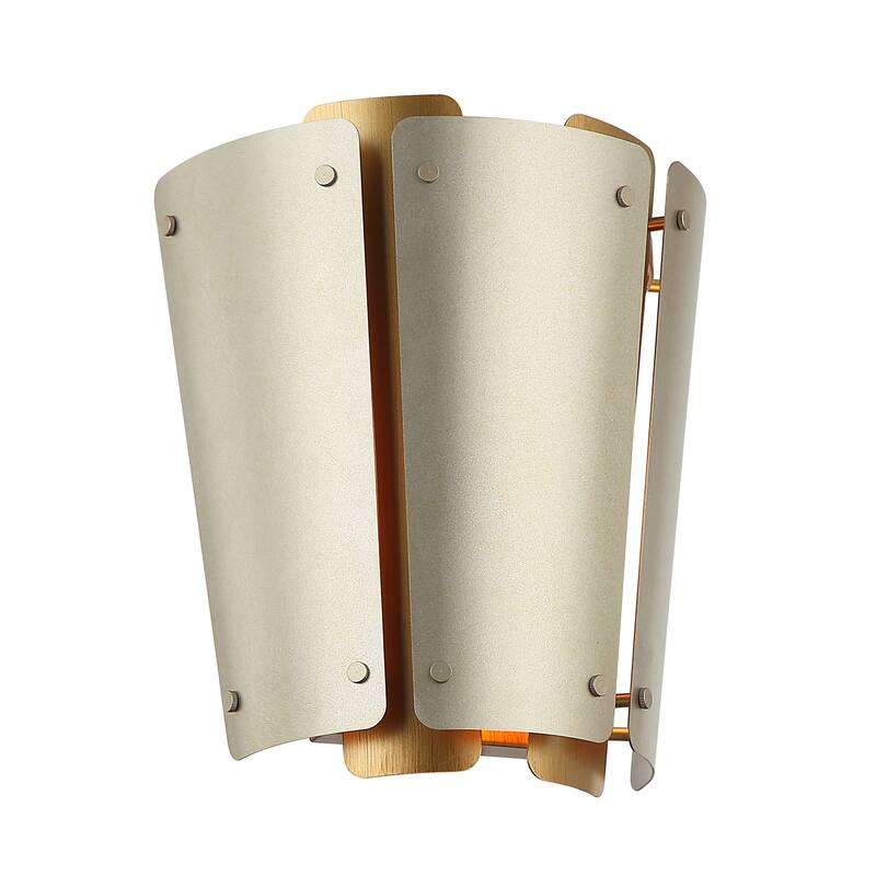 Varaluz Peep Show 1-Light Wall Sconce - Sunwashed Silver/Brushed Sienna
