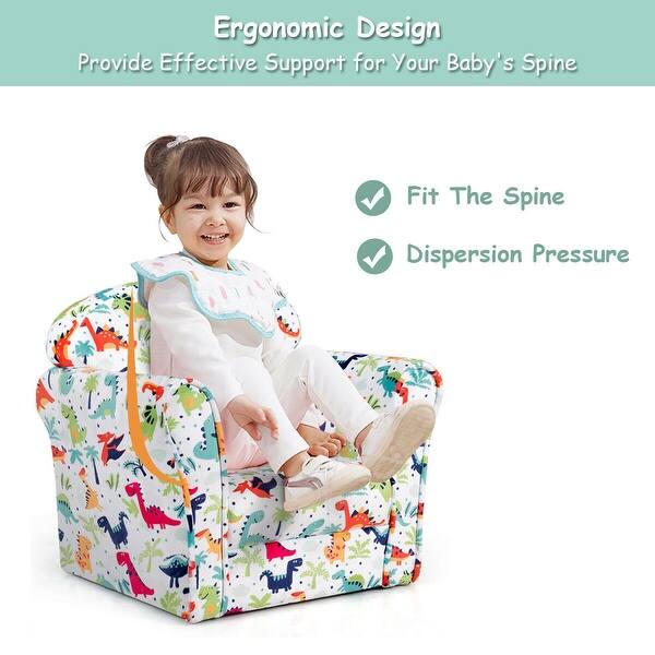 Shop Gymax Toddler Children Single Sofa Armrest Chair Furniture