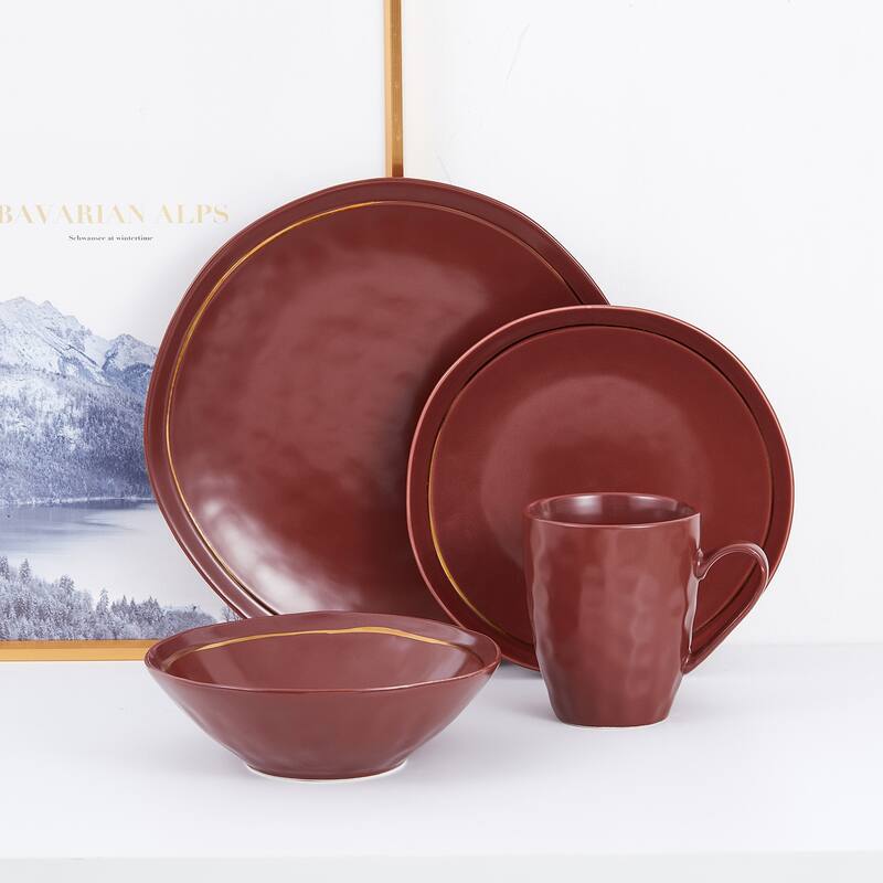 Stone Lain Clara Porcelain Dinnerware Set - 10.83 x 10.83