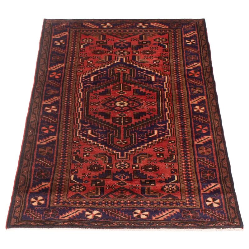 ECARPETGALLERY Hand-knotted Andelz Copper Wool Rug - 3'8 x 7'1