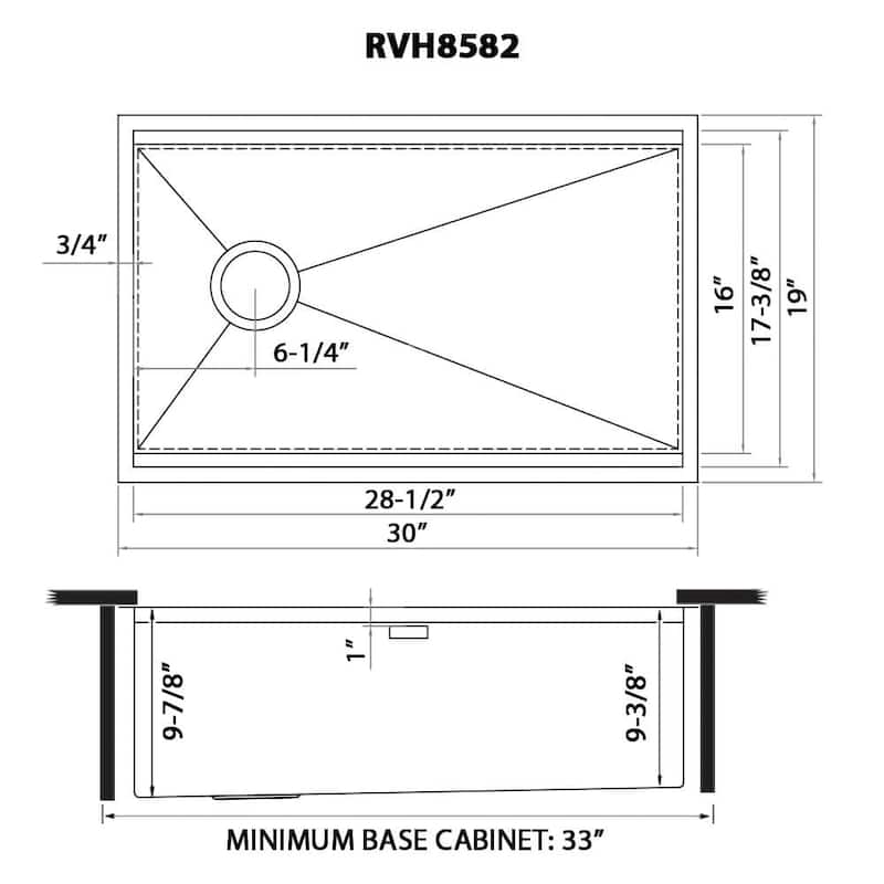 Ruvati 30-inch Workstation Slope Bottom Offset Drain Undermount 16 Gauge Kitchen Sink - 30" X 19" - 30" X 19"