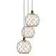 Option Matte Black / Clear Glass with Brown Rope