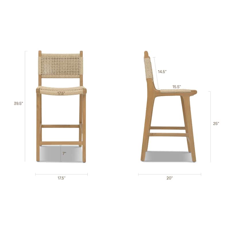 Poly & Bark Batu Indoor / Outdoor Counter Height Stool