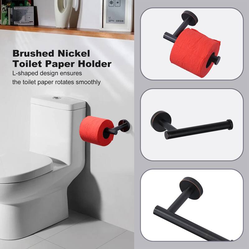 WOWOW 3-Piece Bath Hardware Set with Mounting Hardware