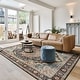 preview thumbnail 22 of 204, Gertmenian Crystal Print Washable Digital Printed Flat Pile Polyester Slip Resistant Area Rug Collection