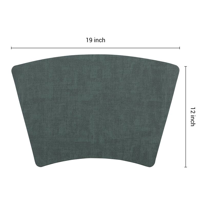 6Pcs Faux Leather Placemats for Kitchen Dining Table Decor, Washable - 19*12in