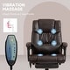 preview thumbnail 33 of 63, Vinsetto Office Desk Chair Recliner, Height Adjustable Movable Lumbar Support with 6-Point Vibrating Massage