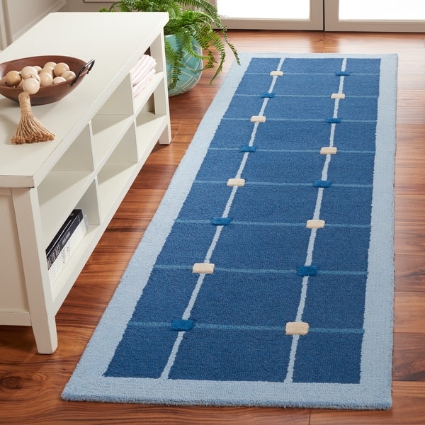 slide 2 of 10, SAFAVIEH Handmade Genre Lozena Checkered Wool Rug