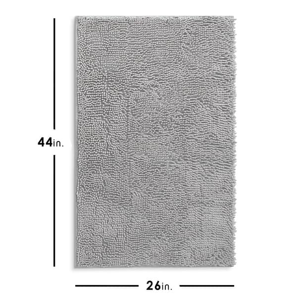 dimension image slide 15 of 34, Hearth & Harbor Non-Slip Super Plush Chenille Bathroom Rugs