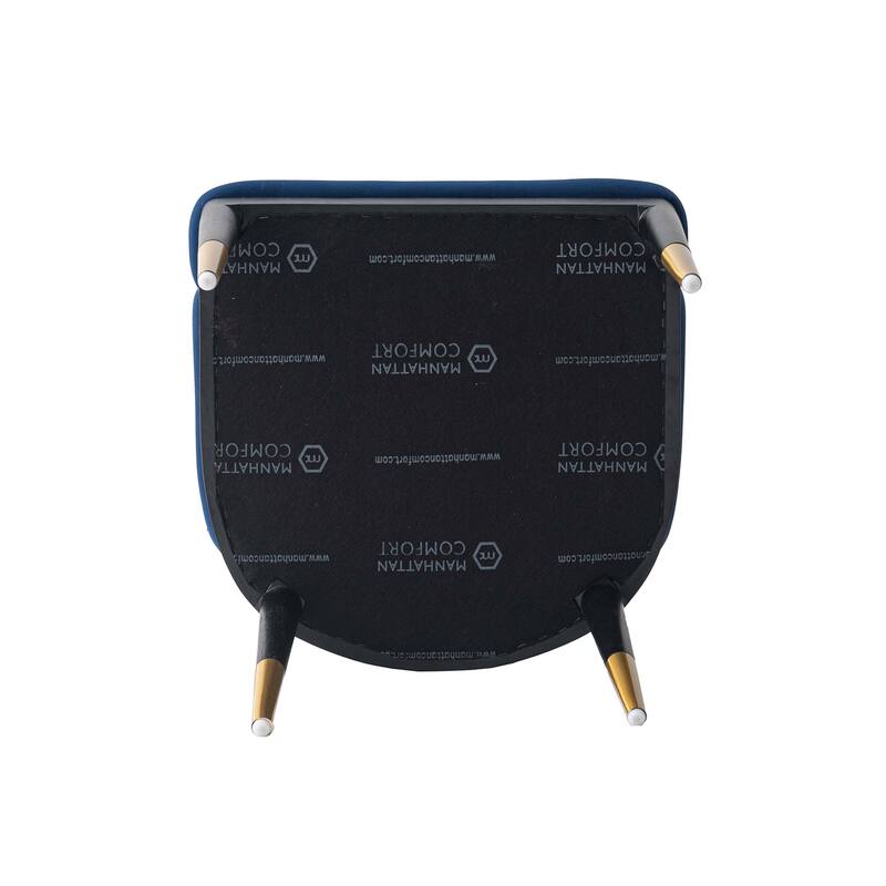 Manhattan Comfort Rockaway Modern 70.86 Solid Wood Dining Set