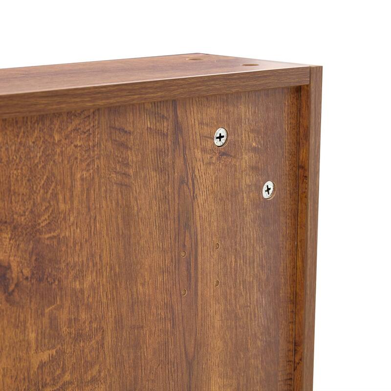 Wall-Mounted Bathroom Mirror Cabinet with Shelves, Towel Rack, and Storage Compartments，Over the Toilet Medicine Cabinet